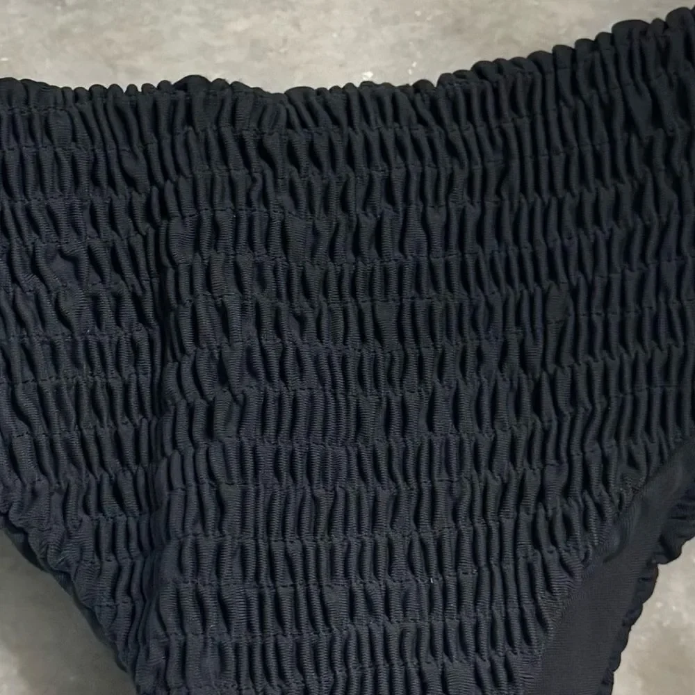 Tori Praver Saffron Bikini Bottom Black. Size Small